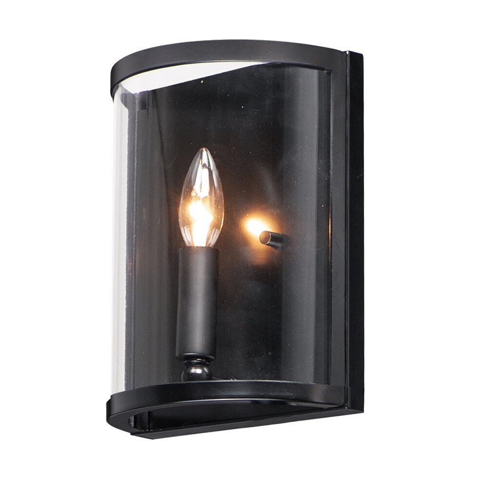 1-Light Wall Sconce in Black