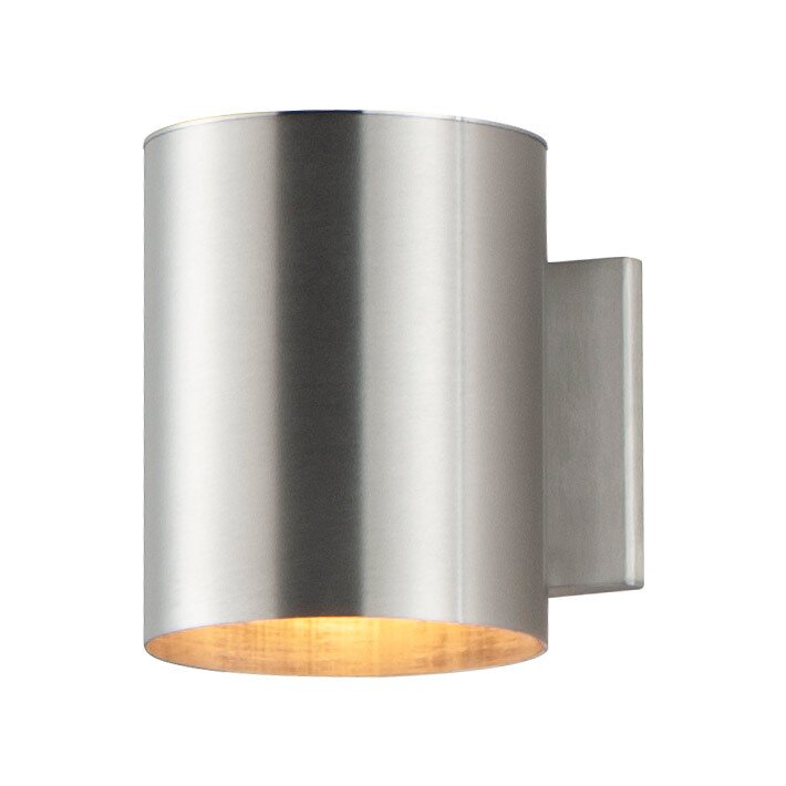1-Light 7 1/4" Outdoor Wall Sconce in Brushed Aluminum
