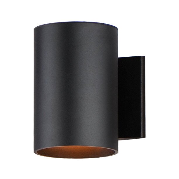 1-Light 7 1/4" Outdoor Wall Sconce in Black