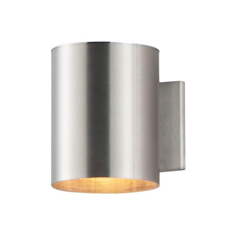 1-Light 6"W x 7.25"H Outdoor Wall Sconce in Brushed Aluminum