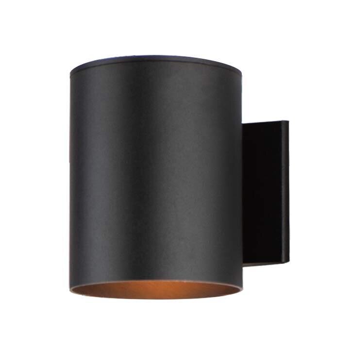 1-Light 6"W x 7.25"H Outdoor Wall Sconce in Black
