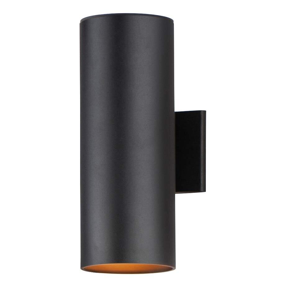 2-Light 6"W x 15"H Outdoor Wall Sconce in Black