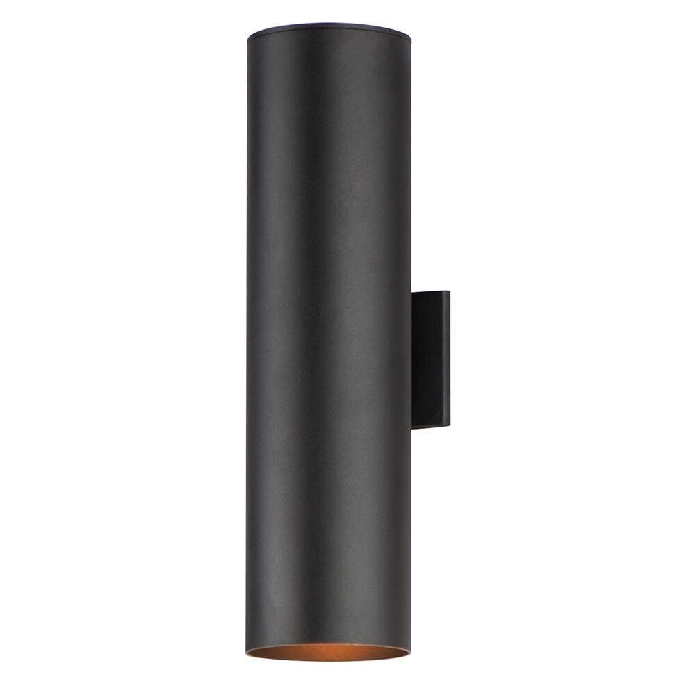 2-Light 6"W x 22"H Outdoor Wall Sconce in Black