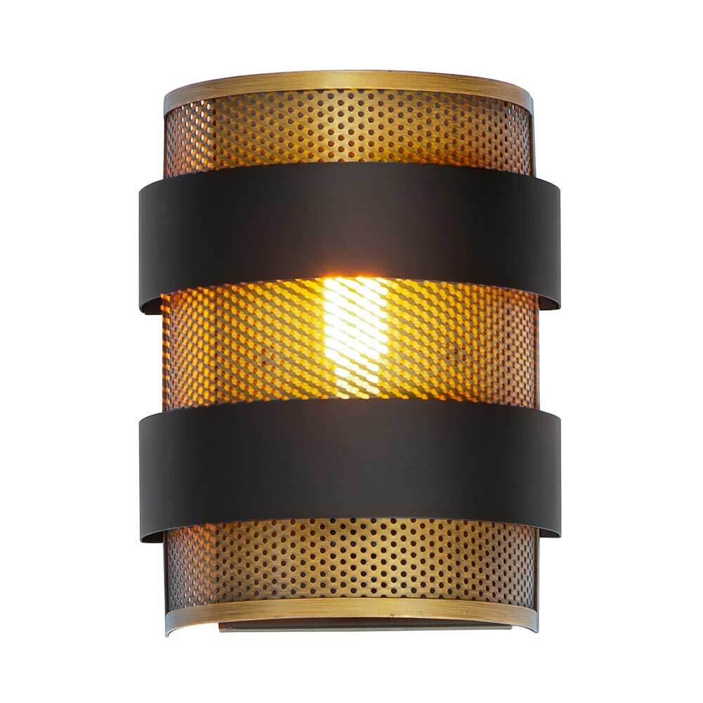 1-Light Wall Sconce in Oil Rubbed Bronze And Antique Brass