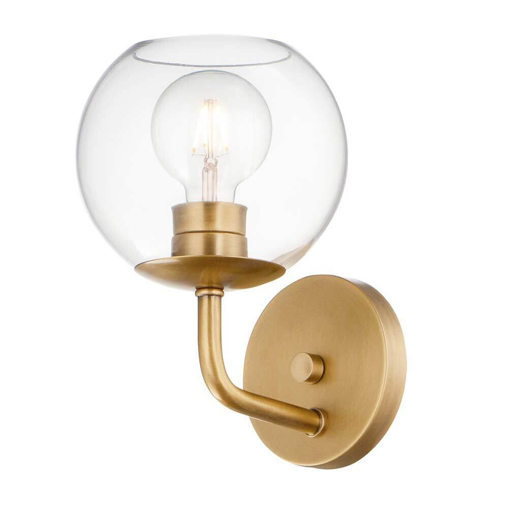 1-Light Wall Sconce in Natural Aged Brass