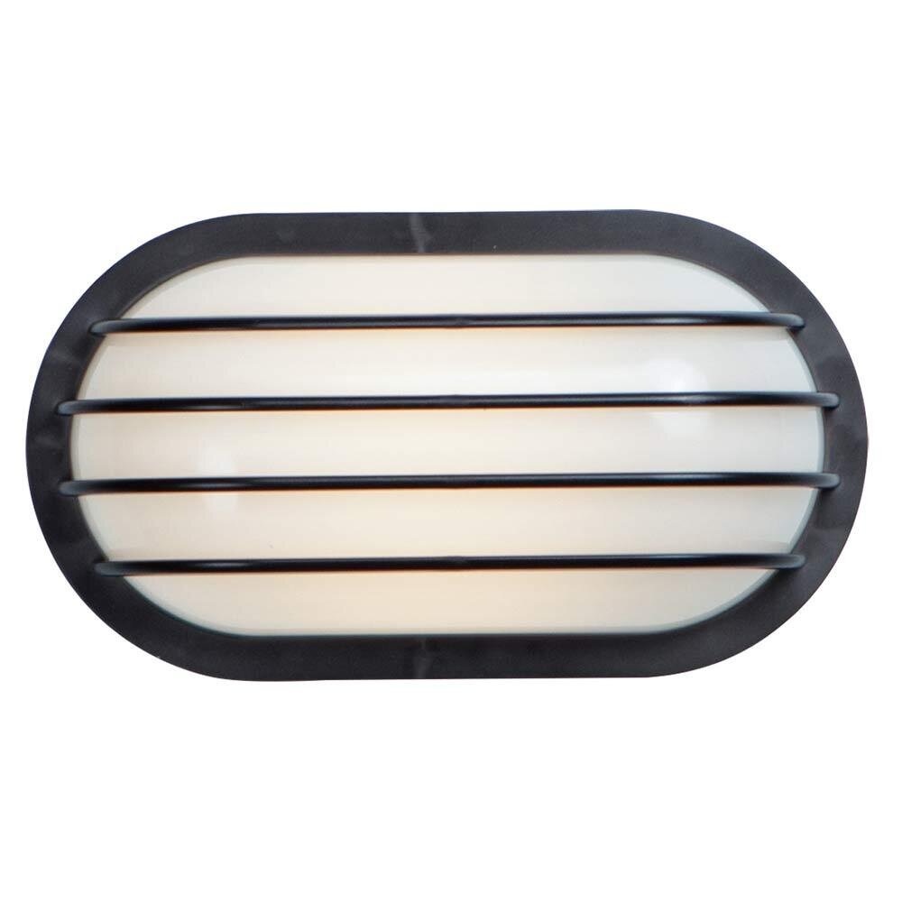 1-Light LED Outdoor Wall Sconce in Black