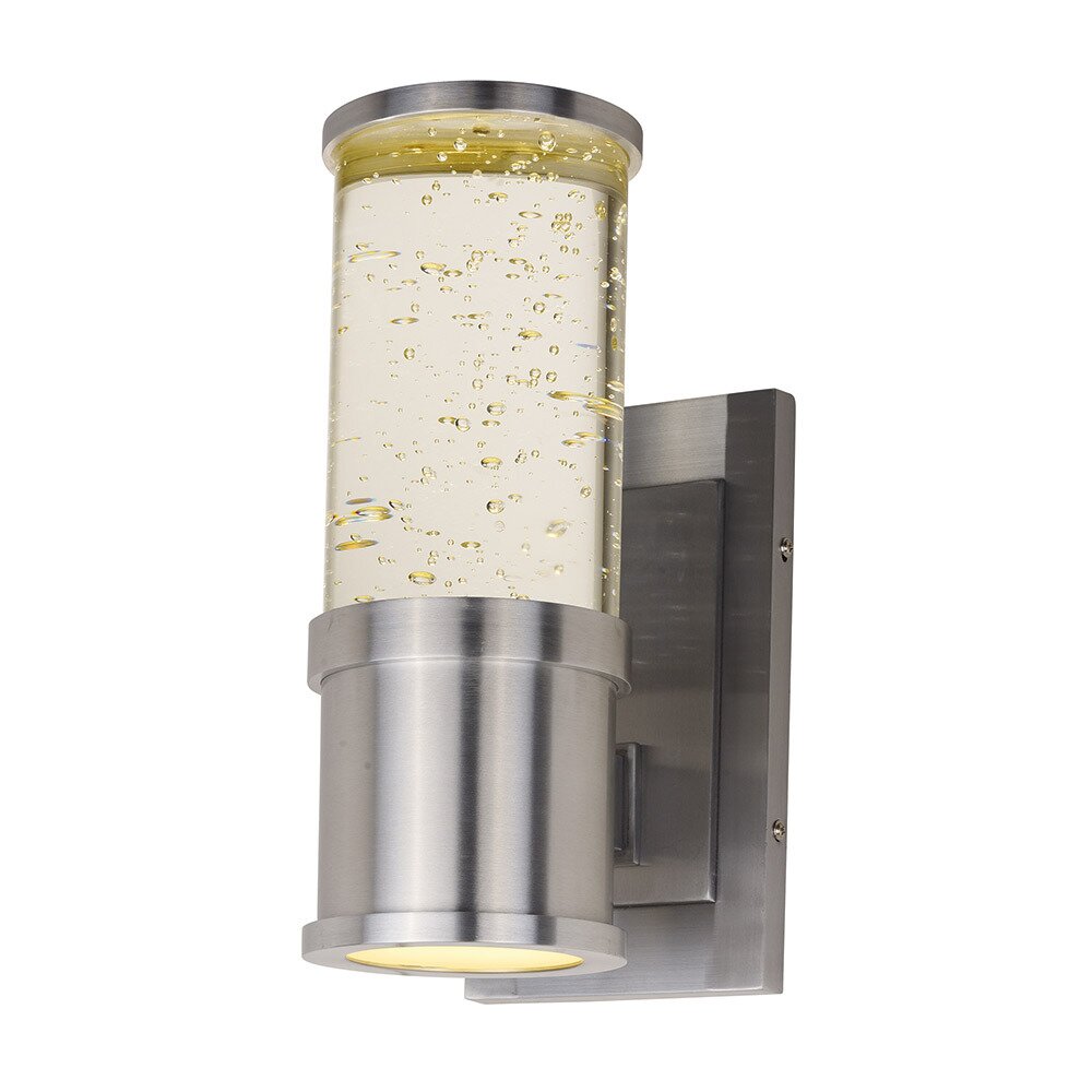 2-Light LED Wall Sconce in Brushed Aluminum