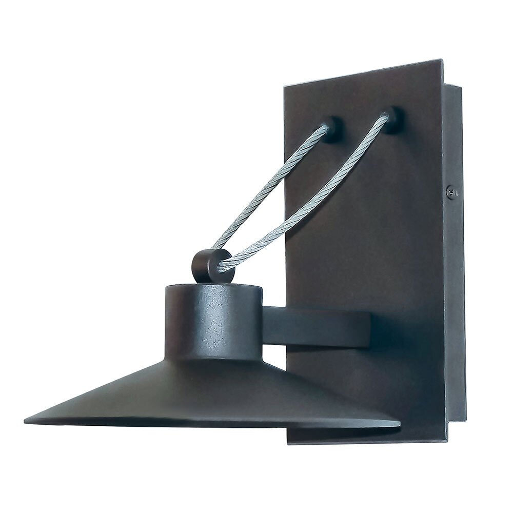 Large LED Outdoor Wall Sconce in Architectural Bronze