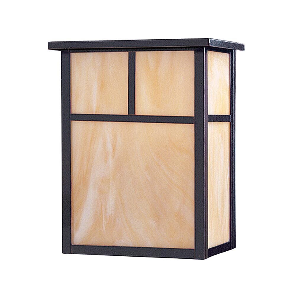 2-Light Outdoor Wall Lantern in Burnished