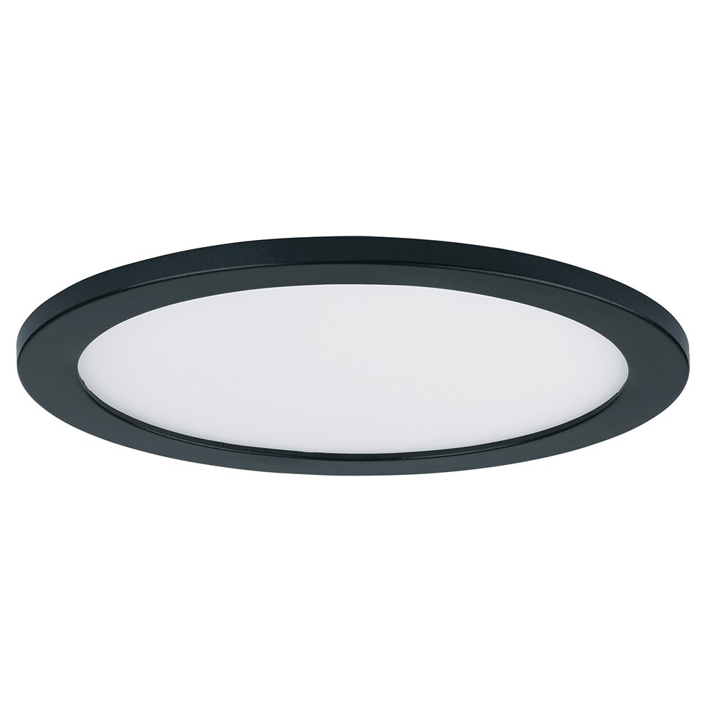 7" Round LED Surface Mount 3000K in Black