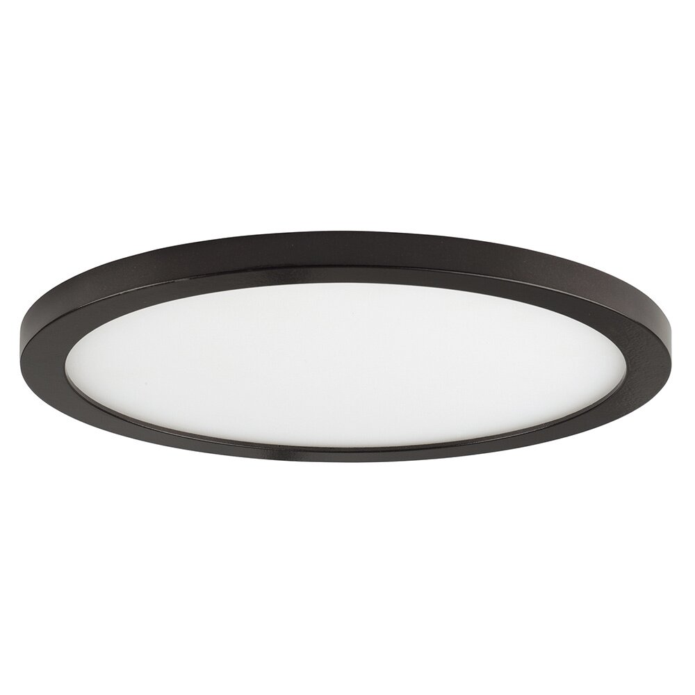 7" Round LED Surface Mount 3000K in Bronze