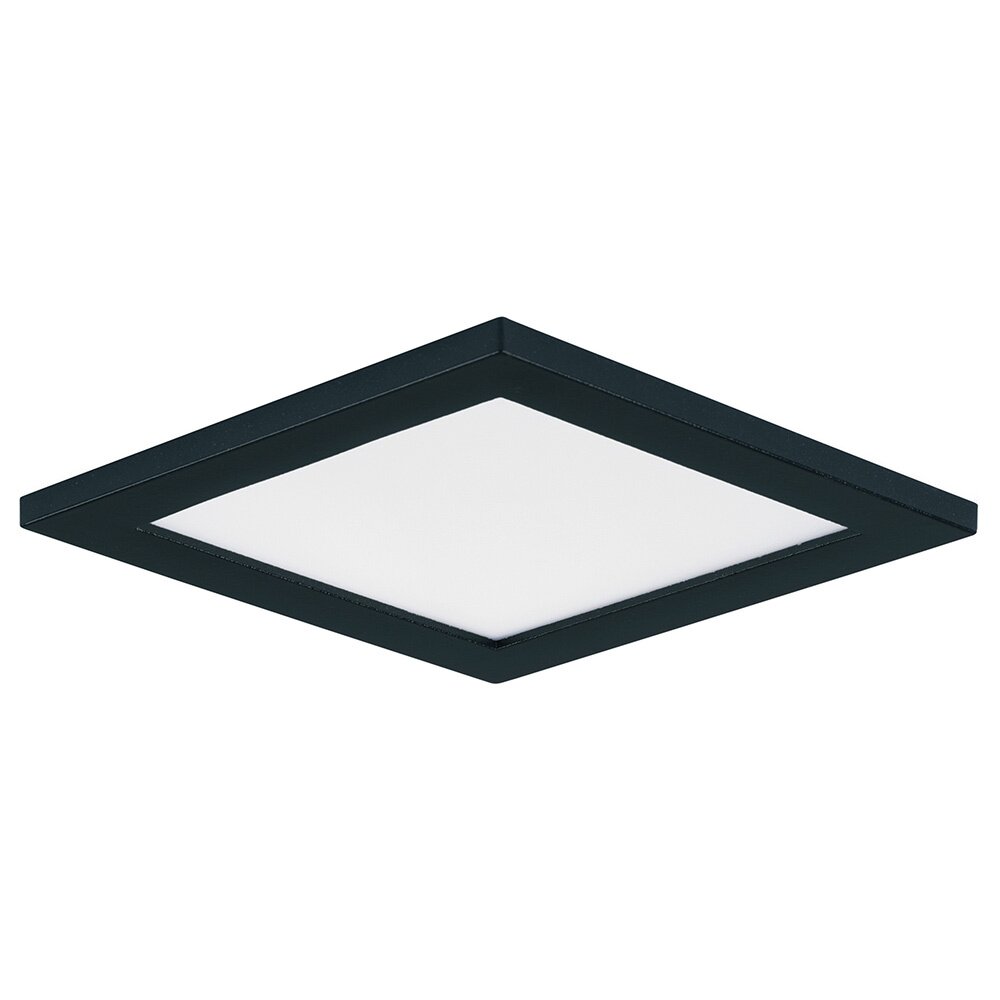 5" Square LED Surface Mount 3000K in Black