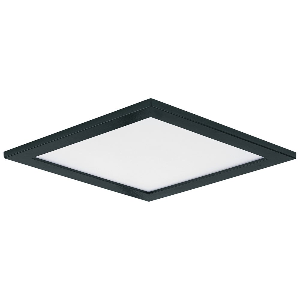 7" Square LED Surface Mount 3000K in Black
