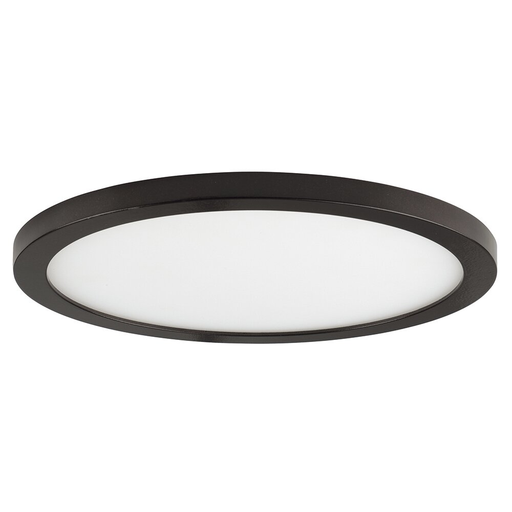 15" Round LED Surface Mount 3000K in Bronze