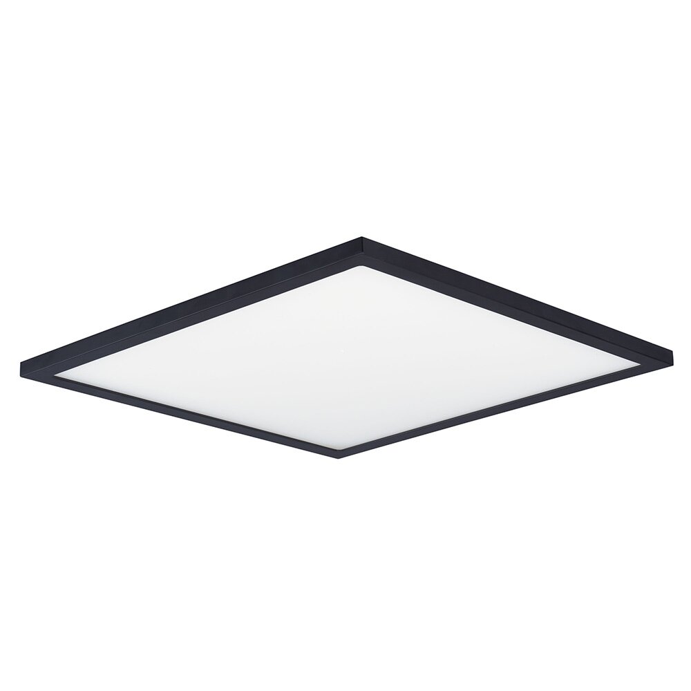 15" Square LED Surface Mount 3000K in Black