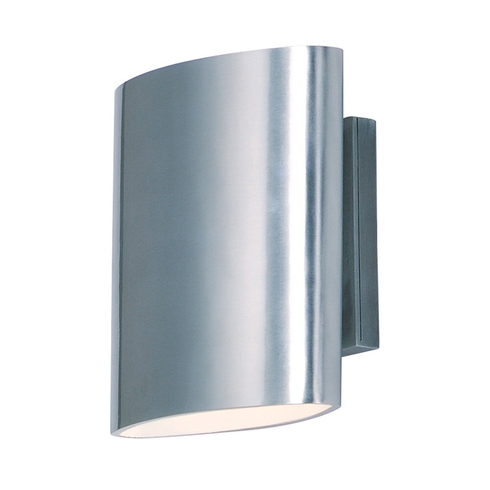 Outdoor Wall Sconce in Brushed Aluminum