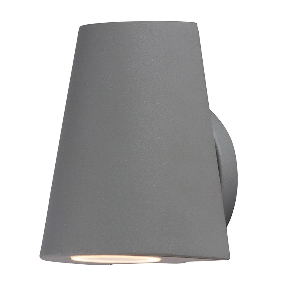 1-Light LED Outdoor Wall Sconce in Silver