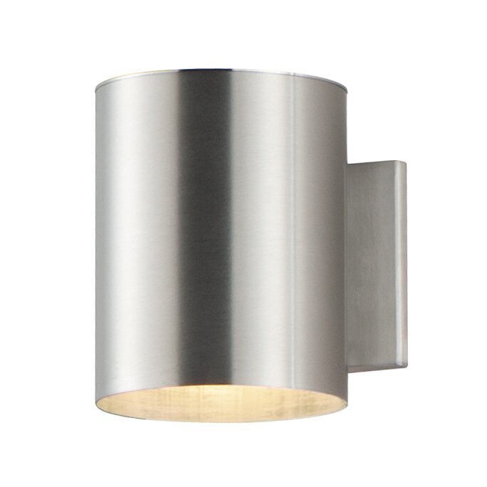 1-Light 7 1/4" LED Outdoor Wall Sconce in Brushed Aluminum