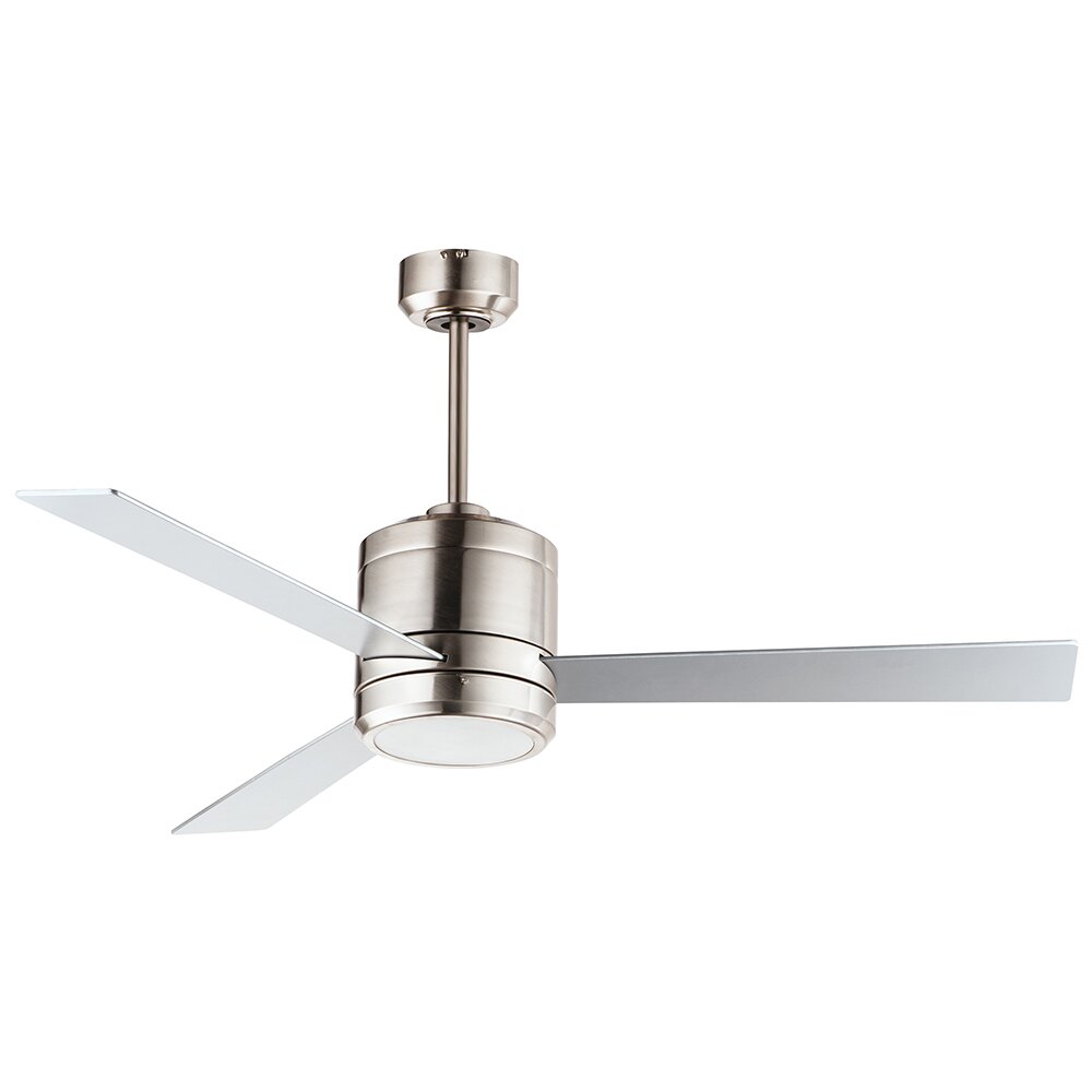 52" Outdoor LED Fan in Satin Nickel