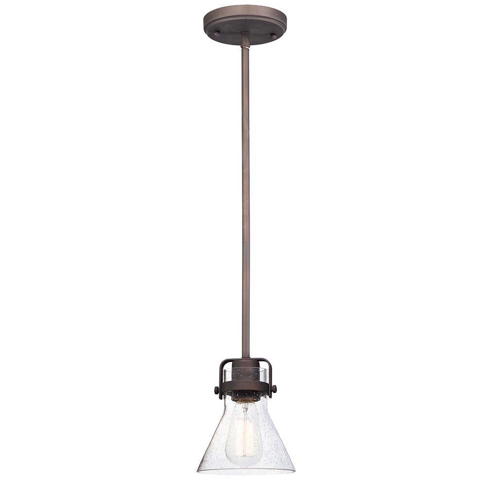 1-Light Pendant With Bulb in Oil Rubbed Bronze