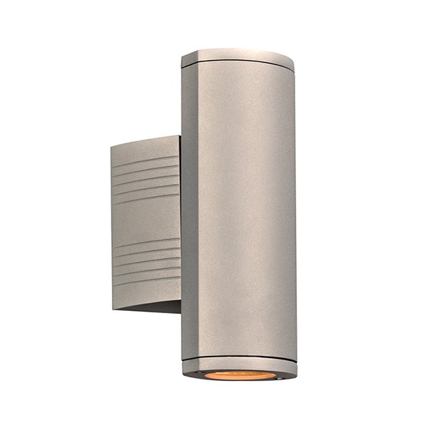 2 Light Outdoor (up & down light) LED Fixture in Silver
