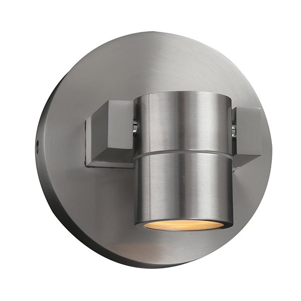 1 Light Outdoor LED Fixture in Brushed Aluminum