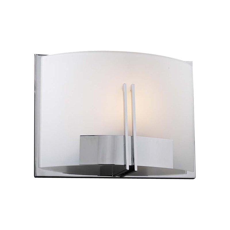 Wall Light in Polished Chrome with Frost Glass