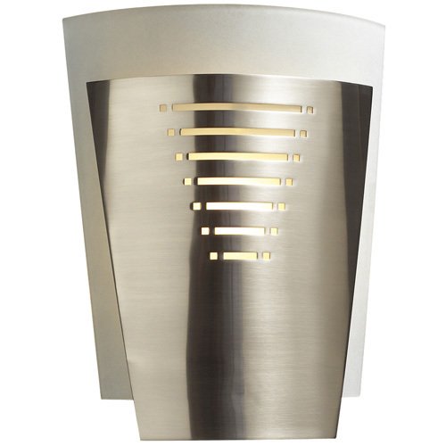 CFL Single Wall Sconce in Satin Nickel with Acid Frost Glass