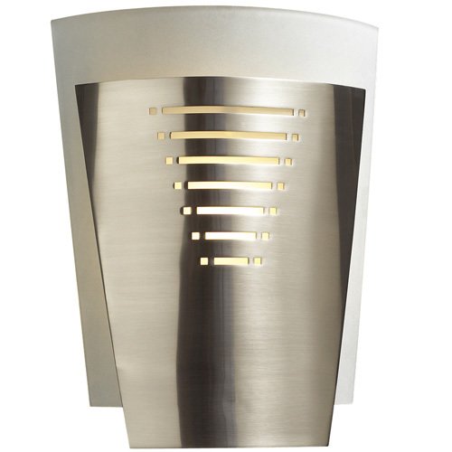 Wall Light in Satin Nickel with Acid Frost Glass