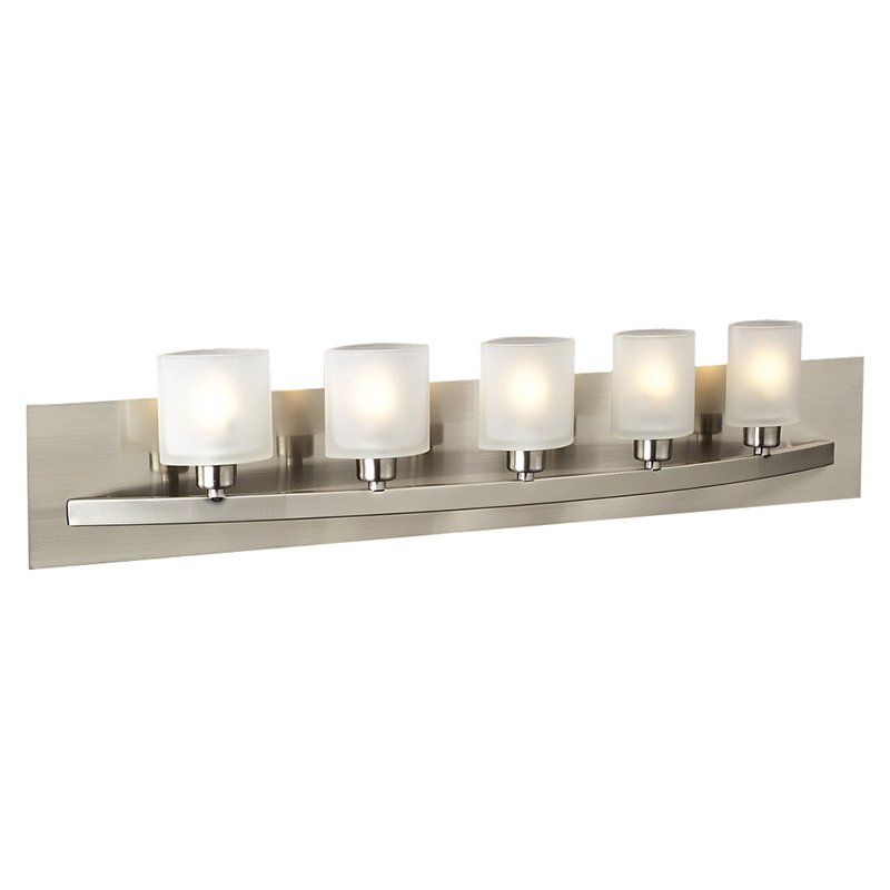 29" Wall Light in Satin Nickel with Frost Glass