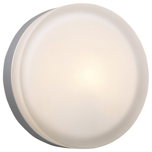 CFL Single Wall Sconce in Satin Nickel with Frost Glass