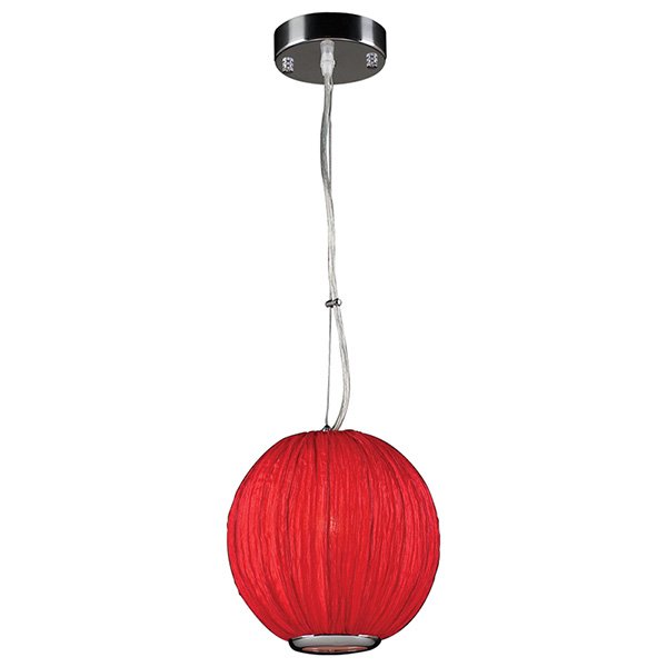 8" Pendant with CFL Bulbs in Red