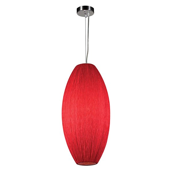 13" Pendant with CFL Bulbs in Red