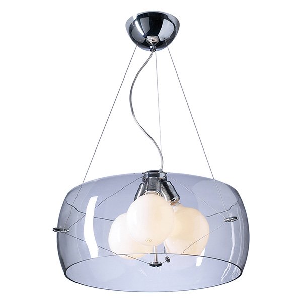 21" Ceiling Light in Polished Chrome with Clear Glass