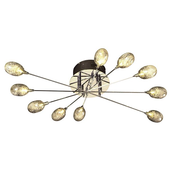 Ceiling Light in Polished Chrome with Clear Glass